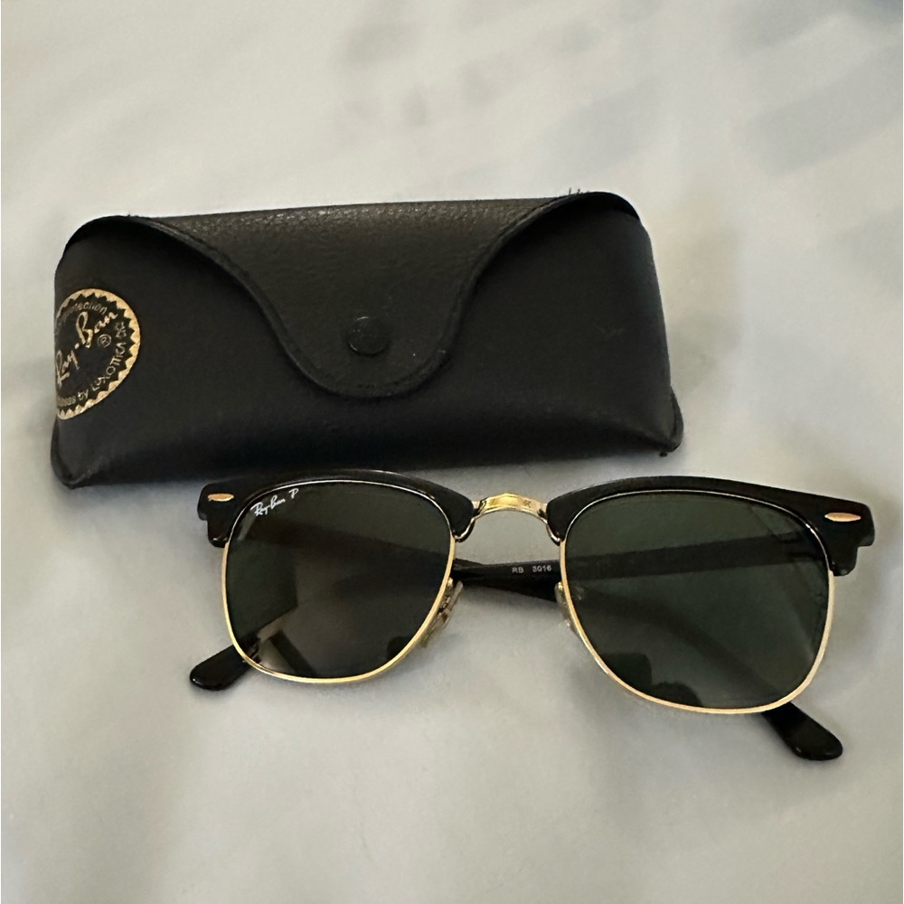 Ray-Ban Classic Black and Gold Sunglasses